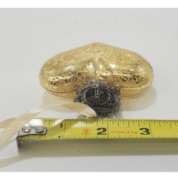 Crowned Heart Glass Ornament by A Gilded Life Silvestri - Picture 5 of 5